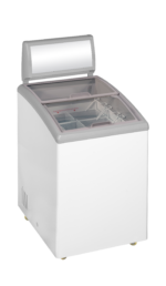 TEFCOLD Elegante diepvrieskist met gebogen glazen schuifdeksels - IDC152C-W1