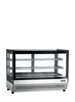 TEFCOLD Vitrine, tafelmodel, voor geweldige productpresentatie - LCT900F/BLACK