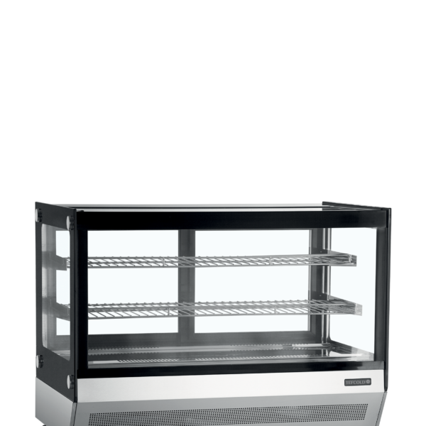 TEFCOLD Vitrine, tafelmodel, voor geweldige productpresentatie LCT900F/BLACK