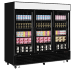TEFCOLD Elegante zwarte displayvriezer met lichtbak - LGF7500B - Afbeelding 2