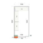 TEFCOLD Professionele koeling - Shelf Rack System Kit