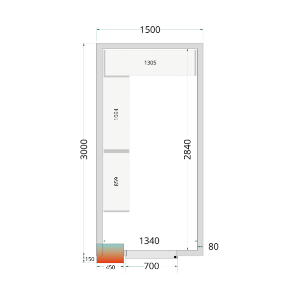 TEFCOLD Professionele koeling - Shelf Rack System Kit