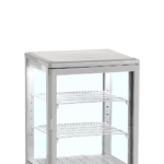 TEFCOLD Glazen koelvitrinecountertop voor presentatie en bewaren - UPD60-GREY