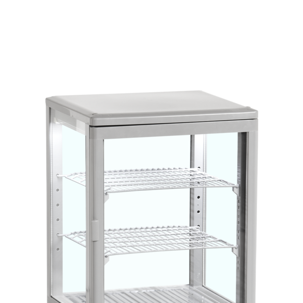 TEFCOLD Glazen koelvitrinecountertop voor presentatie en bewaren UPD60-GREY