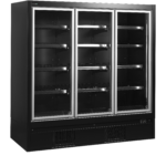 TEFCOLD Multideckvriezer met volledige glazen deur met mogelijkheid voor combineren - EXTRA1875FD