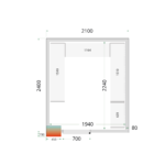 TEFCOLD Professionele koeling - Shelf Rack System Kit