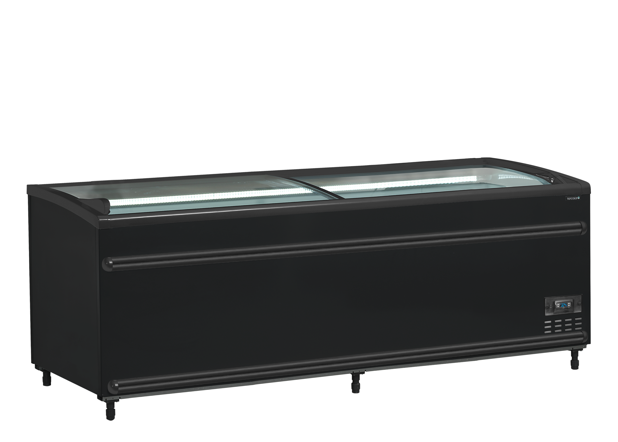 cGVyZmlvbi80ZjU3ODFhMC0zNjBjLTQ3NmItYjA4OS1jMDk3YTQ2YzQyMjAucG5n TEFCOLD Zwarte supermarktkoeler/-vriezer met gebogen glas voor volledige zichtbaarheid - SFI210B-CF VS - Afbeelding 1