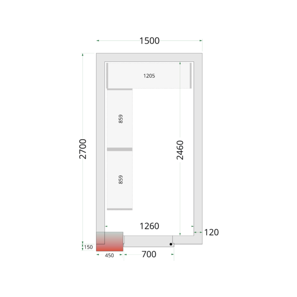 TEFCOLD Professionele koeling - Shelf Rack System Kit