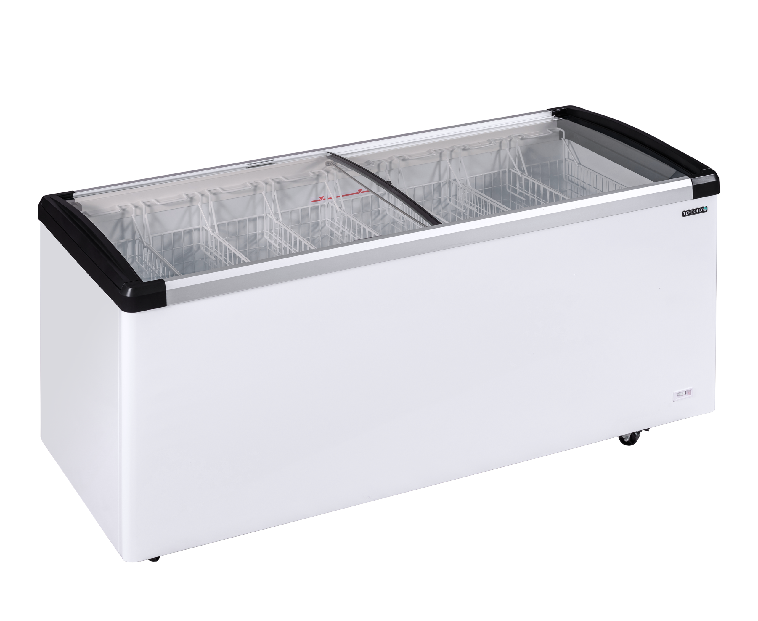 cGVyZmlvbi81MjcyYzI1NC04MGYzLTQxZTYtODhiZi1iOGY4ZmM4OTliNzYucG5n TEFCOLD Moderne ijskast met glazen deksels - IDB500-W1 - Afbeelding 1