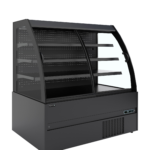TEFCOLD Compacte zwarte wandkoeler met schuifdeuren - MC+B150S Low