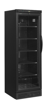 TEFCOLD Flessenkoeler met aan linkerkant scharnierende deur - CEV425 BLACK L/H