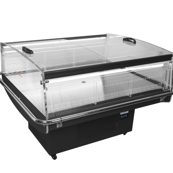 TEFCOLD Energiezuinige impulskoeler met glazen deksels PDC126 VS SL LED