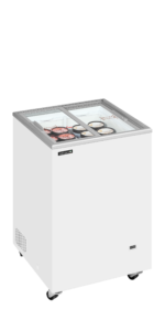 TEFCOLD Diepvrieskist met vlakke glazen schuifdeksels - IC102SC - Afbeelding 2