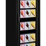 TEFCOLD Zwarte displayvrieskast met glazen deur - UF400VGB