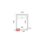 TEFCOLD Vriescelpanelen met 120 mm isolatie - CR 120x150x220 - Afbeelding 2