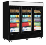 TEFCOLD Elegante zwarte displayvriezer met lichtbak - LGC7500B - Afbeelding 2