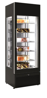 Framec STATISCHE VITRINE -2/+10°C - 3 ZIJDEN GLAS - 5 GRILLES - VENERE PS