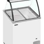 TEFCOLD Vriezer voor schepijs - schuin oplopend met bovenblad - IC202SCE-SO