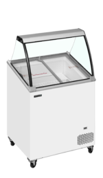 TEFCOLD Vriezer voor schepijs - schuin oplopend met bovenblad - IC202SCE-SO