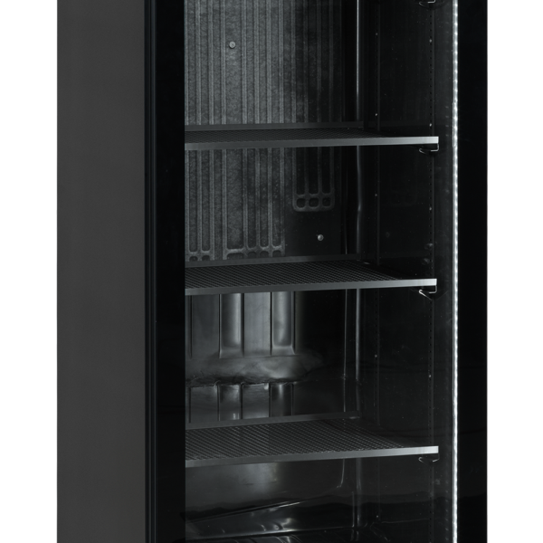 TEFCOLD Zwarte displaykoeler voor een mooie presentatie van uw producten SCU1425 FRAMELESS