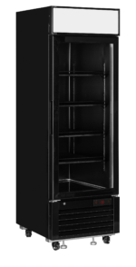 TEFCOLD Elegante zwarte displayvriezer met lichtbak - LGF2500B