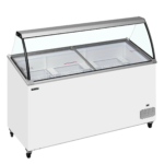 TEFCOLD Vriezer voor schepijs - schuin oplopend met bovenblad - IC502SCE-SO