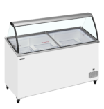 TEFCOLD Vriezer voor schepijs - schuin oplopend met bovenblad - IC502SCE-SO