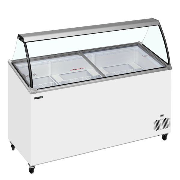 TEFCOLD Vriezer voor schepijs - schuin oplopend met bovenblad - IC502SCE-SO