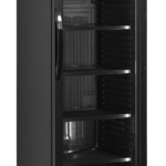 TEFCOLD Stijlvolle zwarte flessenkoeler met kap - CEV425CP BLACK