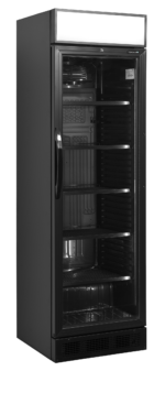 TEFCOLD Stijlvolle zwarte flessenkoeler met kap - CEV425CP BLACK