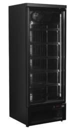 TEFCOLD Zwarte displayvriezer met instelbare planken - Atom Maxi F1DBB
