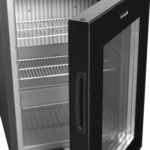 TEFCOLD Zwarte minibar met randloze glazen deur - TM33G - Afbeelding 4
