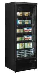TEFCOLD Zwarte displayvriezer met instelbare planken - Atom Maxi F1DBB - Afbeelding 2