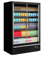 TEFCOLD 880 mm diepe multideckkoeler met deuren - Galaxy+ GP14FGD Maxi Black - Afbeelding 2
