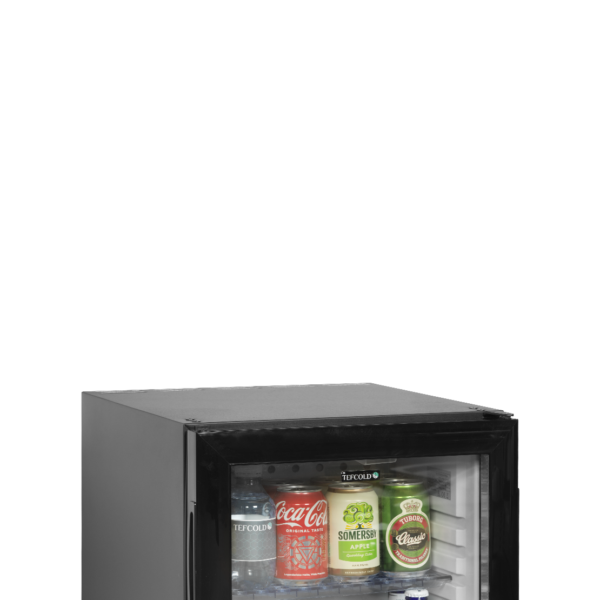 TEFCOLD Minibar met glazen deur voor geweldige productpresentatie TM35GC
