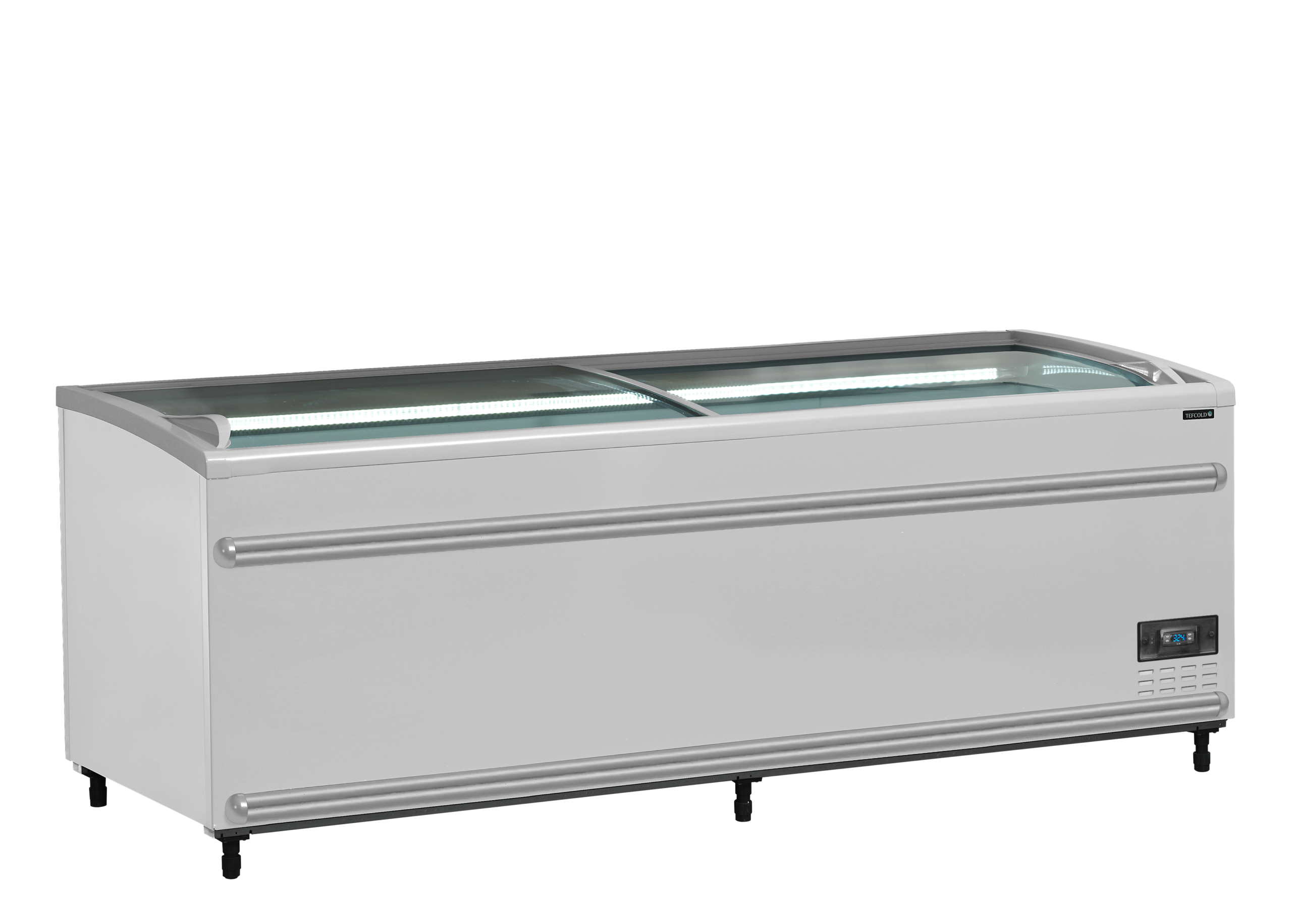 cGVyZmlvbi84M2ZhNWU4ZS03OTc2LTQ0ODctOGNiMi01ODkyNTUxOGYxM2YucG5n TEFCOLD Supermarktkoeler/-vriezer met gebogen glas voor volledige zichtbaarheid - SFI210-CF VS - Afbeelding 1