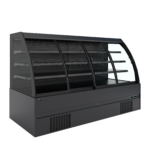 TEFCOLD Compacte zwarte wandkoeler met schuifdeuren - MC+B250S Low LED