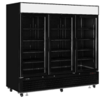TEFCOLD Elegante zwarte displayvriezer met lichtbak - LGF7500B