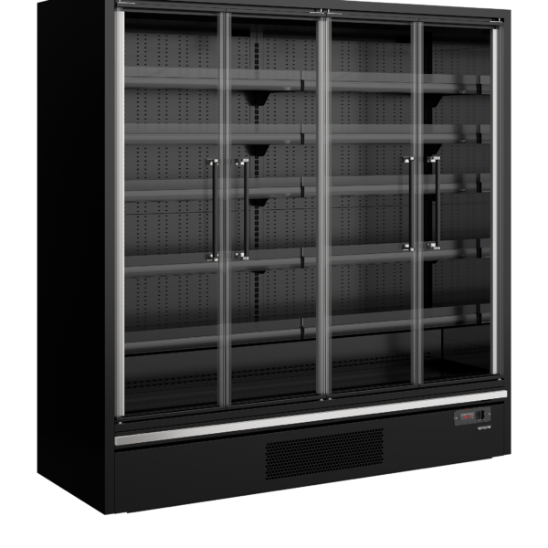 TEFCOLD 880 mm diepe multideckkoeler met deuren - Galaxy+ GP20FGD Maxi Black