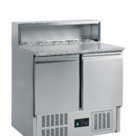 G-Line by TEFCOLD Roestvast stalen pizzacounter met granieten werkblad - GP92