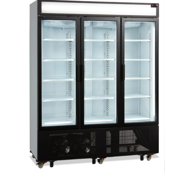 TEFCOLD 3-deurs displaykoeler met kap FSC1600H