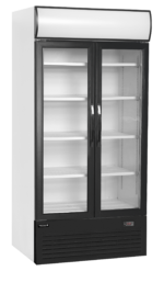 TEFCOLD 2-deurs displaykoeler met kap - FSC1000H