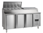 TEFCOLD Roestvast stalen counter met koelbak voor GN1/3 pannen - SS7300
