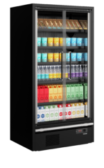 TEFCOLD 880 mm diepe multideckkoeler met deuren - Galaxy+ GP10FGD Maxi Black - Afbeelding 2
