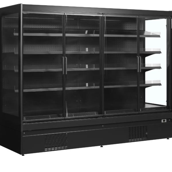 TEFCOLD Multideckkoeler met volledige glazen deur met mogelijkheid voor combineren EXTRA2500CD