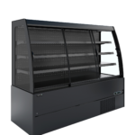 TEFCOLD Compacte zwarte wandkoeler met schuifdeuren - MCB200S Low LED