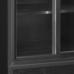 TEFCOLD Zwarte 2-deurs displaykoeler met canopy - FSC891S Black - Afbeelding 3