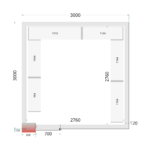TEFCOLD Professionele koeling - Shelf Rack System Kit