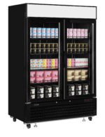 TEFCOLD Elegante zwarte displayvriezer met lichtbak - LGF5000B - Afbeelding 2
