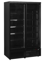 TEFCOLD Zwarte displayvriezer met instelbare planken - Atom Maxi F2DBB